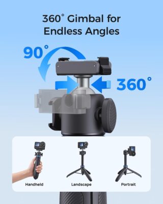 Telesin 65cm One-Touch Quick Open Tripod Selfie Stick For Action 6/Osmo Nano/Osmo 360 19 Telesin 65cm One-Touch Quick Open Tripod Selfie Stick for Action 6/Osmo Nano/Osmo 360