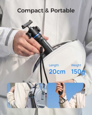 Telesin 65cm One-Touch Quick Open Tripod Selfie Stick For Action 6/Osmo Nano/Osmo 360 17 71SQwrBWbJL. AC SL1500