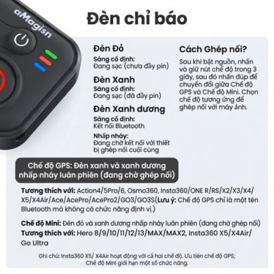 remote bluetooth insta360 dji gopro amagsin am40 thum 01