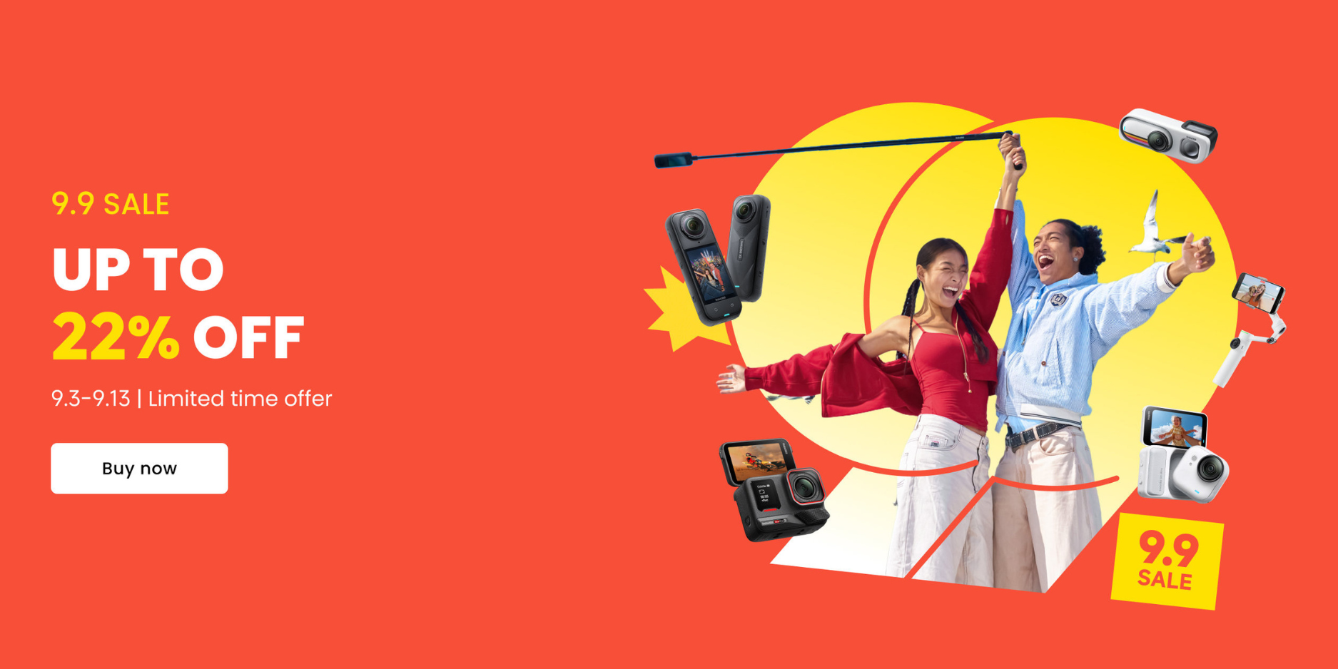 SALE 9.9 INSTA360 MOBILE